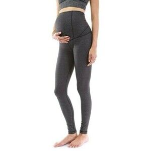 PattyBoutik Mama Shaping Series Maternity Legging Yoga Pants Heatherd Gray Sz S